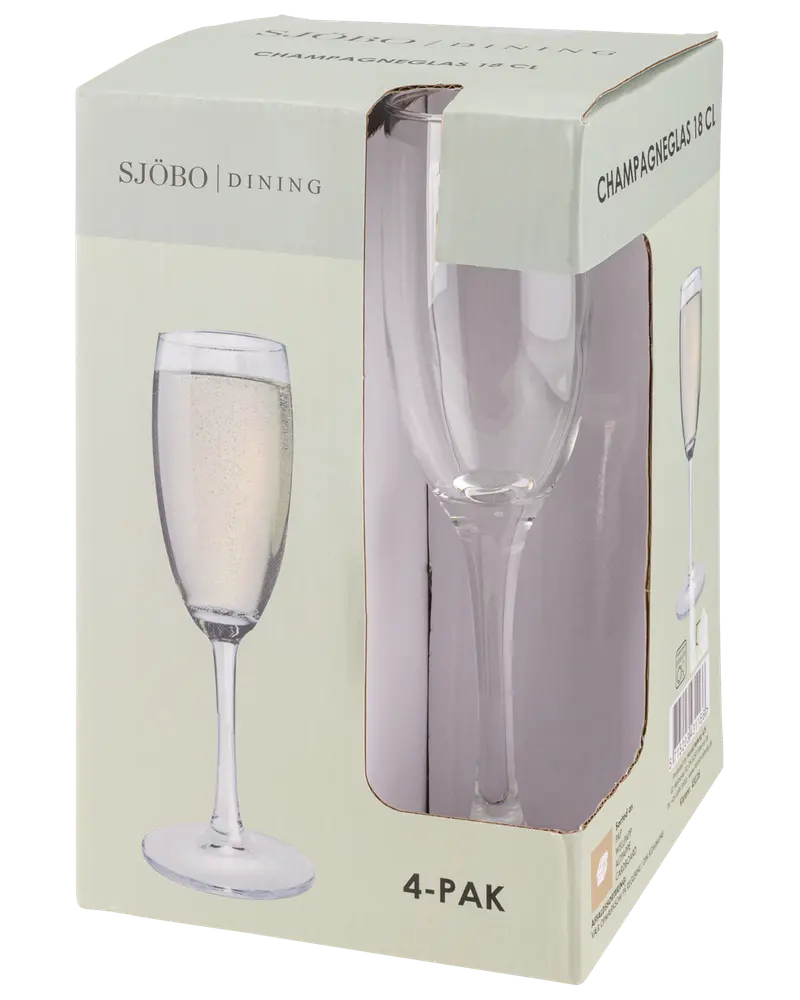 Champagneglas 18 cl 4-pack