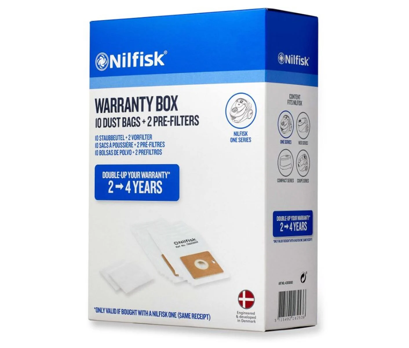 Nilfisk Garantibox+ 10 påsar