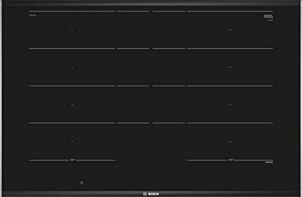 Bosch PKC845FP1D Series 6 Glass Ceramic Pouring (Autark), 80 cm Wide, Made in Germany, Frying Zone for Large Kitchen Utensils, PowerBoost Faster Cooking, DirectSelect Intuitive Operation