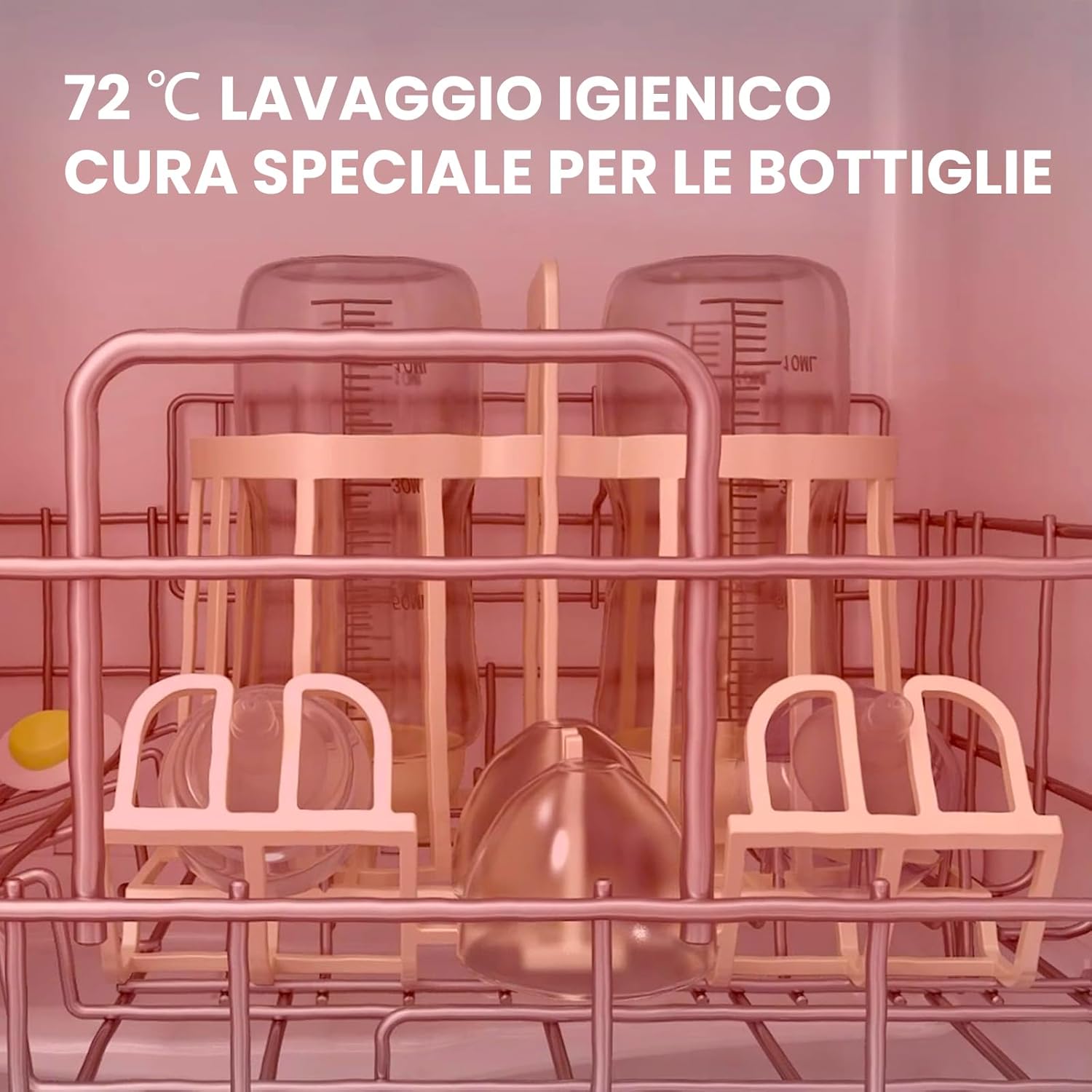 COMFEE Freestanding Dishwasher, for 3 Cutlery, 7 Programs, LED Touch Screen, Delayed Start and Off-Season Washing Function - White