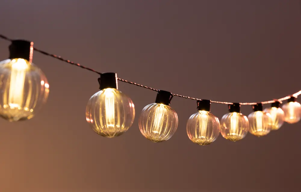 Ljusslinga rökgrå 10 st lampor