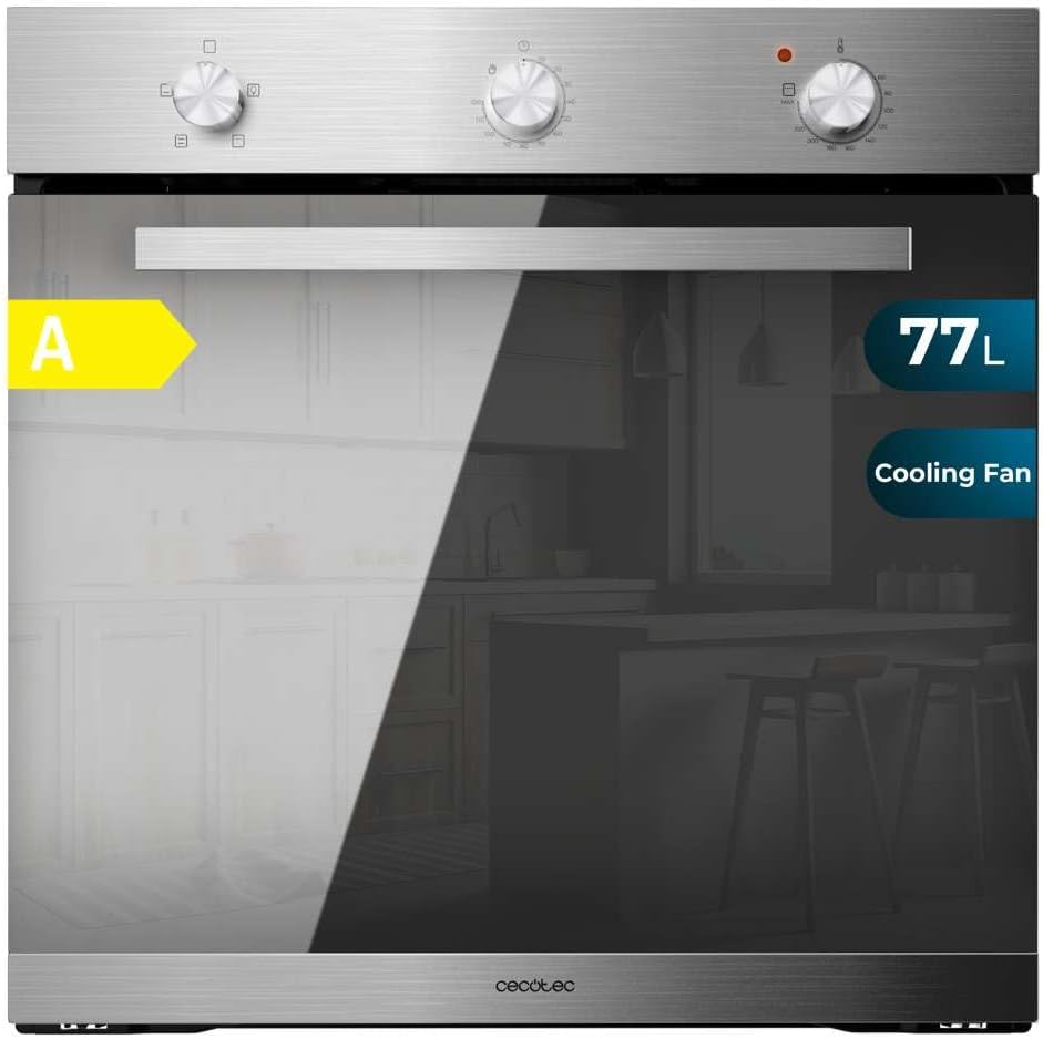 Cecotec Inbyggd ugn Bolero Hexa C136000 Mirror Time A. 2800 W, 77 L kapacitet, 4 funktioner, timer, Steam Assist, Steam EasyClean, kylfläkt, trippelglas, energiklass A