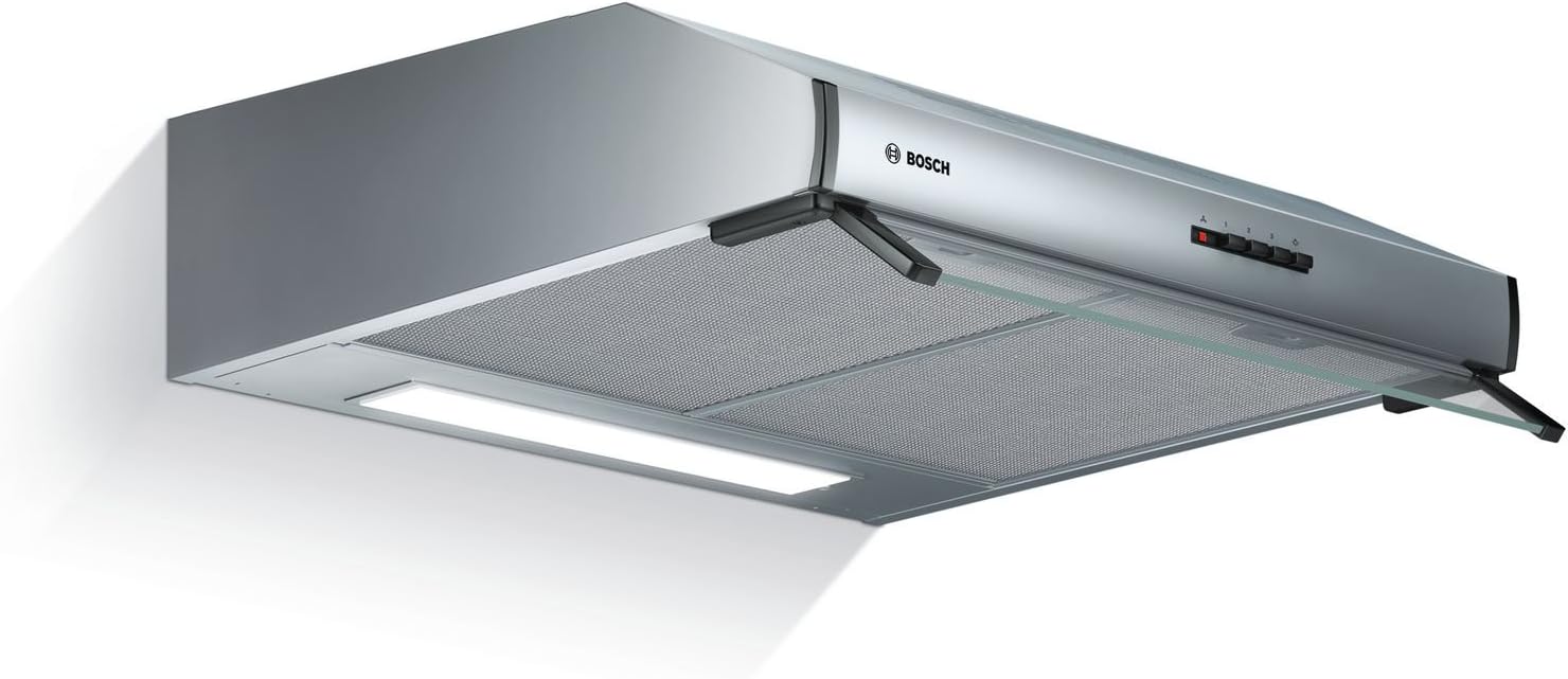 Bosch Electroménager DUL63CC50 Visir huva, 4-serien, 1 motor och 3 hastigheter sugkraft, LED-belysning, 60 cm, 146 W, rostfritt stål