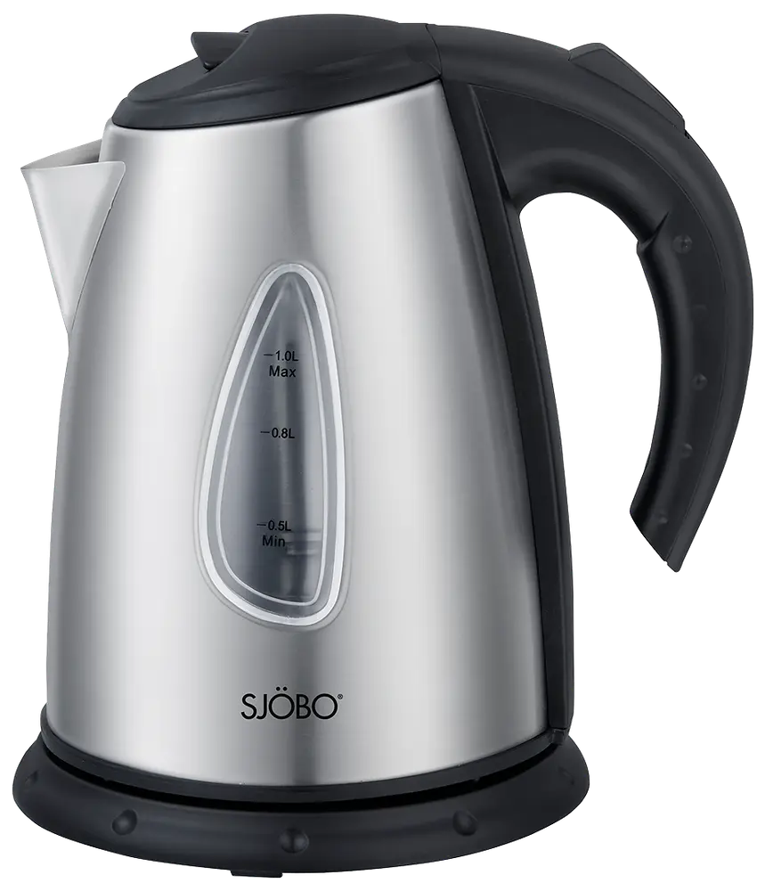 SJÖBO vattenkokare 1 L 1475W - borstat stål