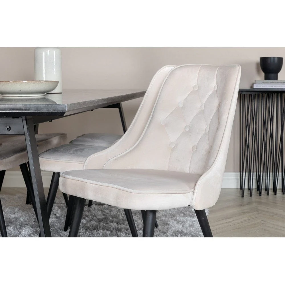 Venture Home Matstol Velvet Lyx Sammet 2-pack