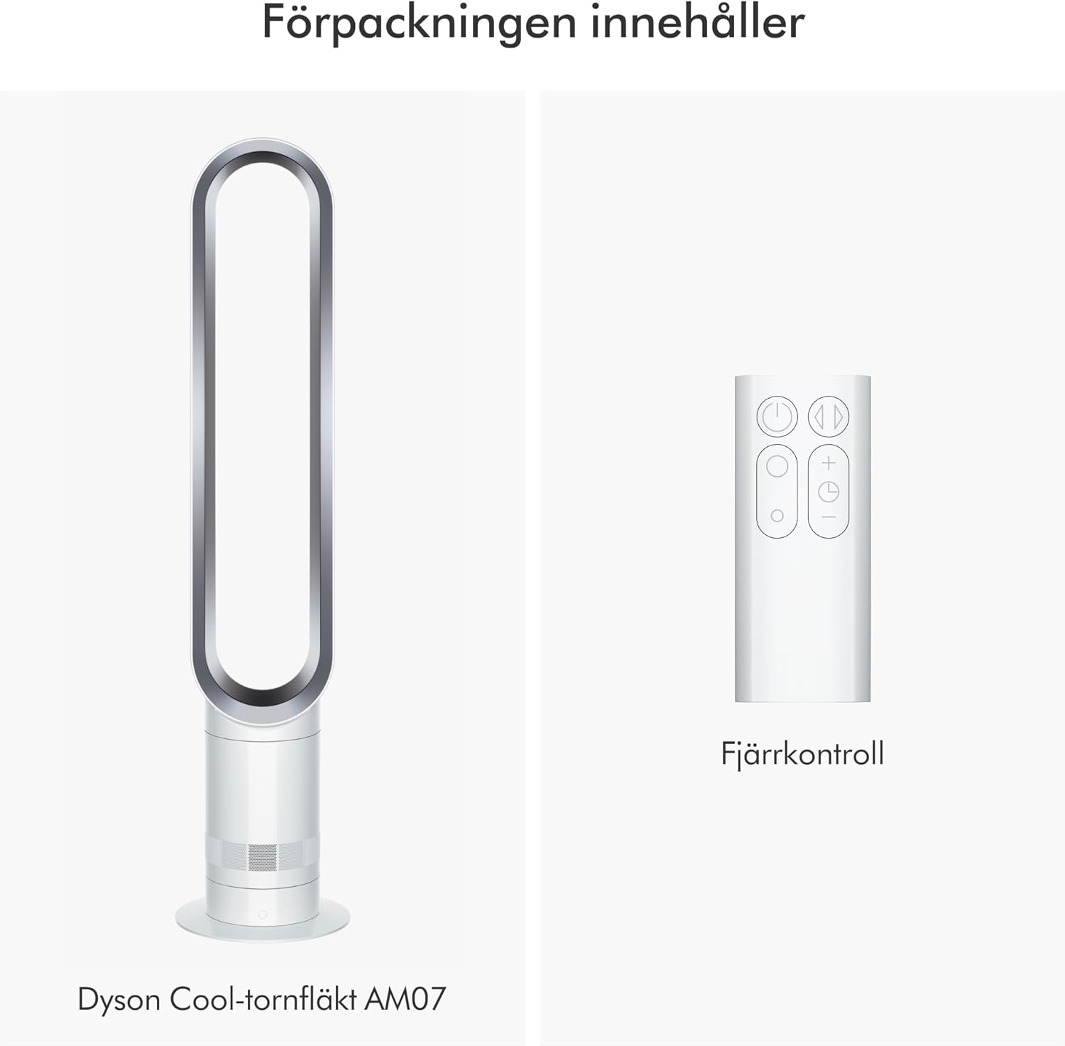 Dyson Hot+Cool Jet Focus AM09 - High Performance Cooling Fan and Fan Heater (White/Silver)