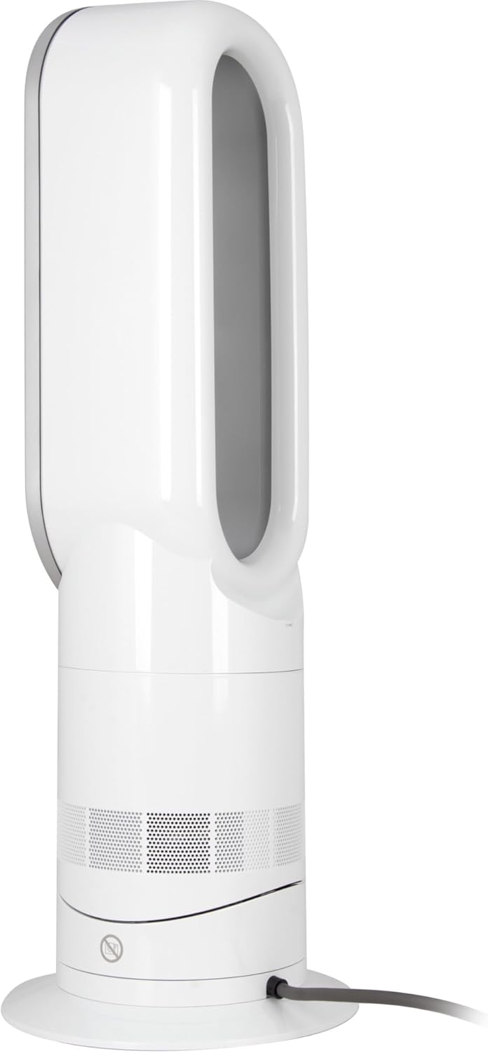 Dyson Hot+Cool Jet Focus AM09 - High Performance Cooling Fan and Fan Heater (White/Silver)
