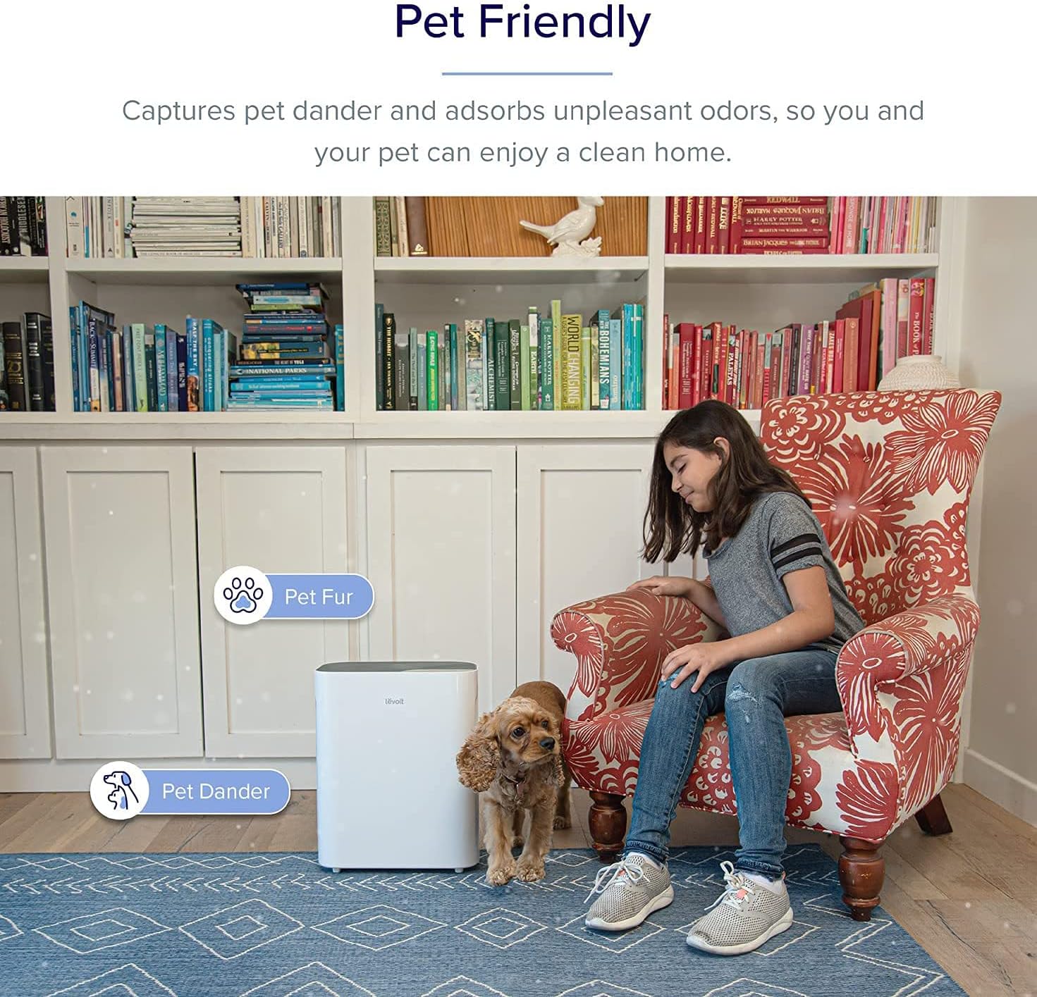 Levoit Core 600S LAP-C601S-WUS Luftrenare, Vit, ‎31.24 x 31.24 x 59.94 cm