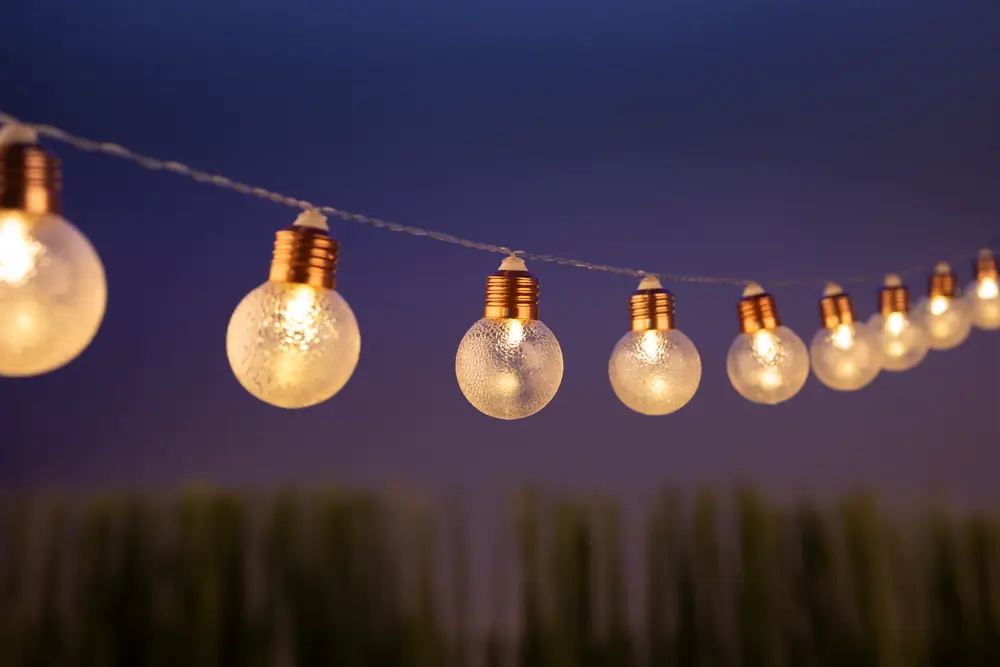 Ljusslinga koppar 10 st lampor