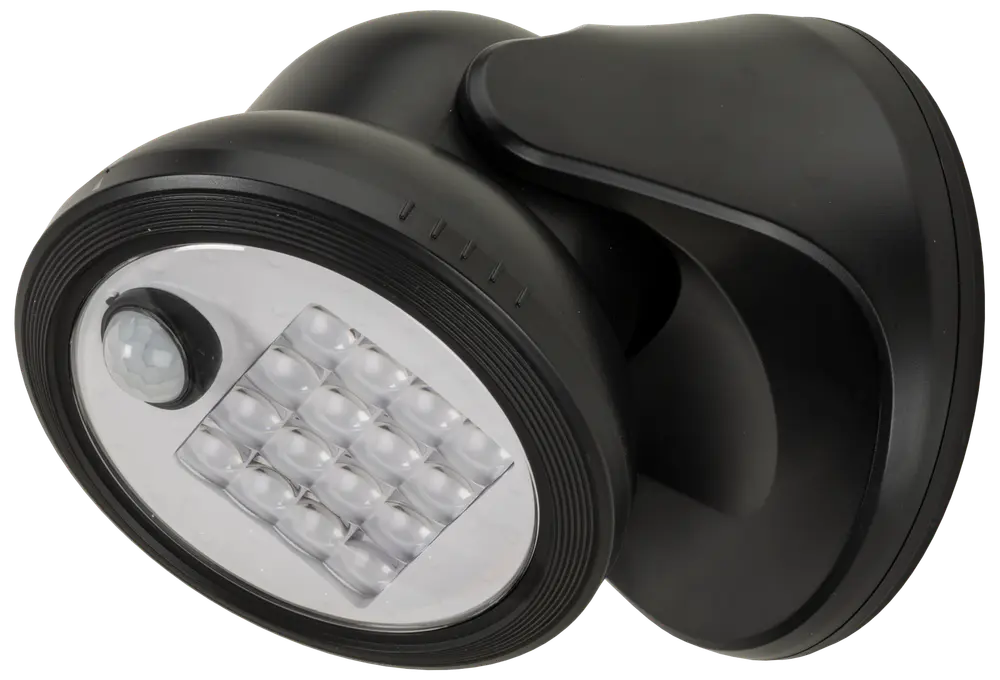 SENSORLAMPA SVART 15 CM