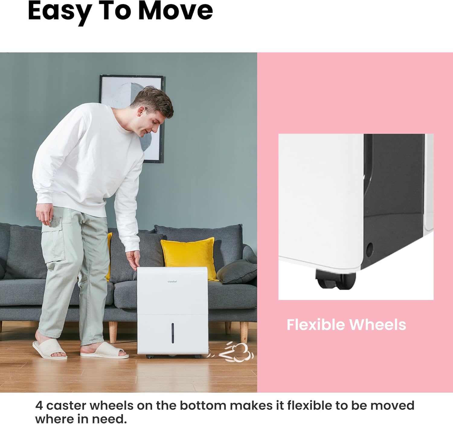 Comfee MDDP-30DEN7 Dehumidifier 30L/ 24h Room Dimensions approx 180 m³ (72 m²)