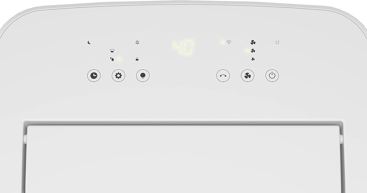 Olimpia Splendid Aquaria S1 24 P 3-i-1 Avfuktare med Pekskärm Visa, Motoriserad Flaxa och Wi-Fi, 24 Liter Kapacitet