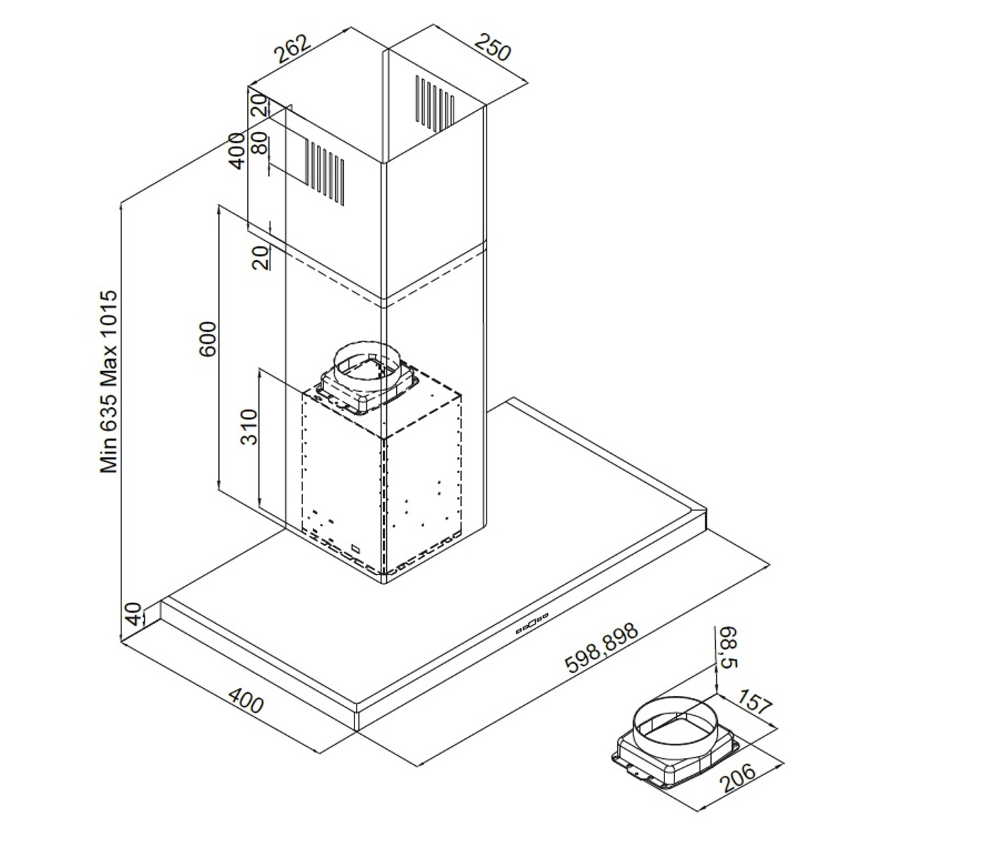 Silverline  SL 3120-90 HV Beta  Vit hvid