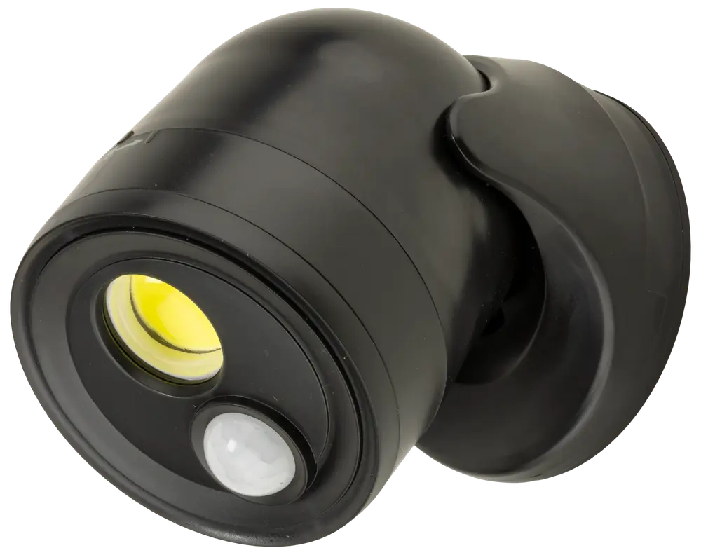 SENSORLAMPA SVART 10 CM