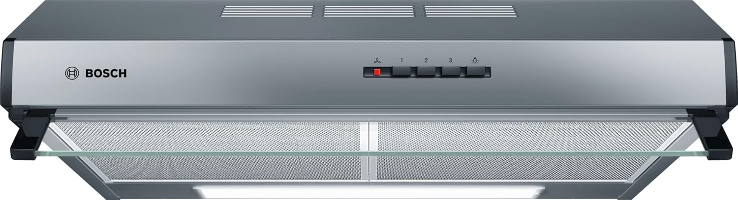 Bosch Electroménager DUL63CC50 Visir huva, 4-serien, 1 motor och 3 hastigheter sugkraft, LED-belysning, 60 cm, 146 W, rostfritt stål