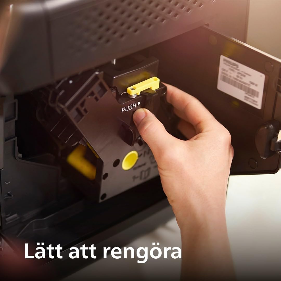 Philips 2200 Series Espresso Machine - Coffee Machine with 12-Step Grinder Setting, Touch Screen, Automatic Descaling, My Coffee Choice and Milk Frother for Cappuccino (EP2220/10)