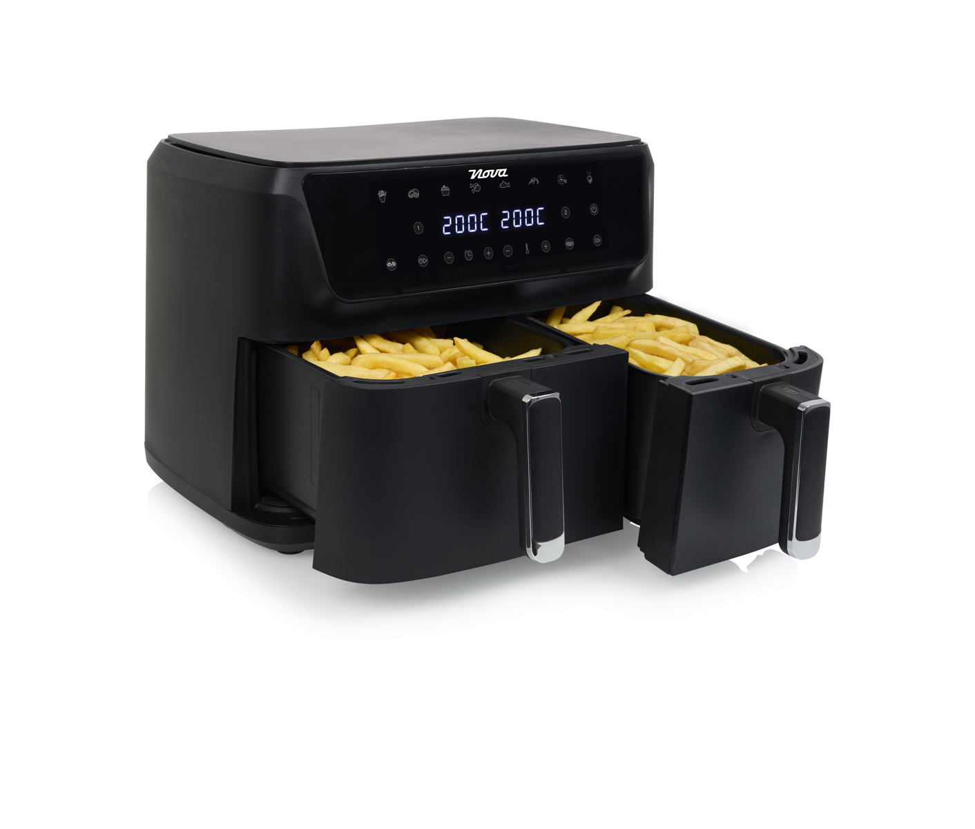 Nova 182470 Airfryer m. dobbeltt skuffe 6.5L +4.5L