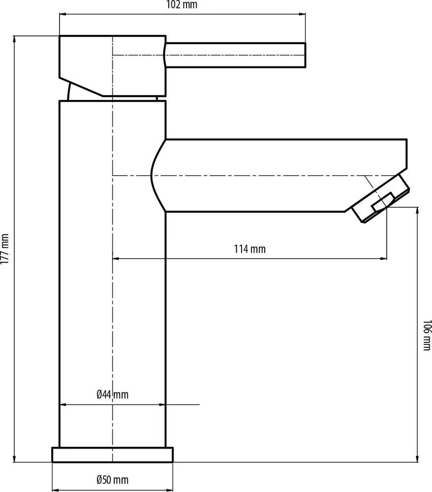 CARLSBAD Tvättställsblandare - matt svart