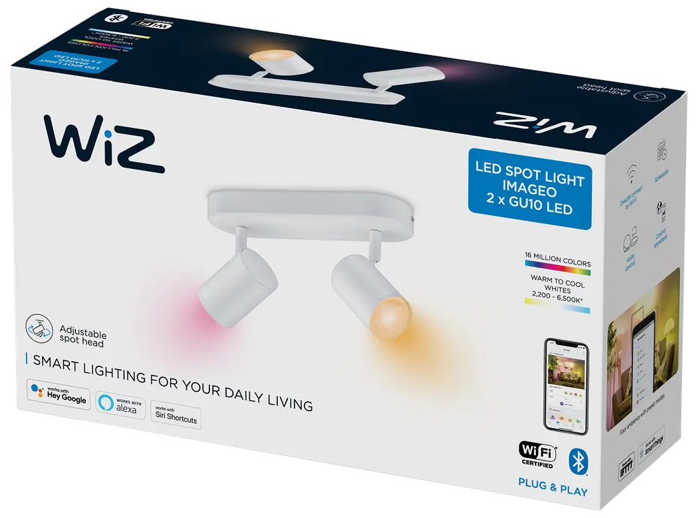 WiZ Spotlight Imageo färg - 2 spots
