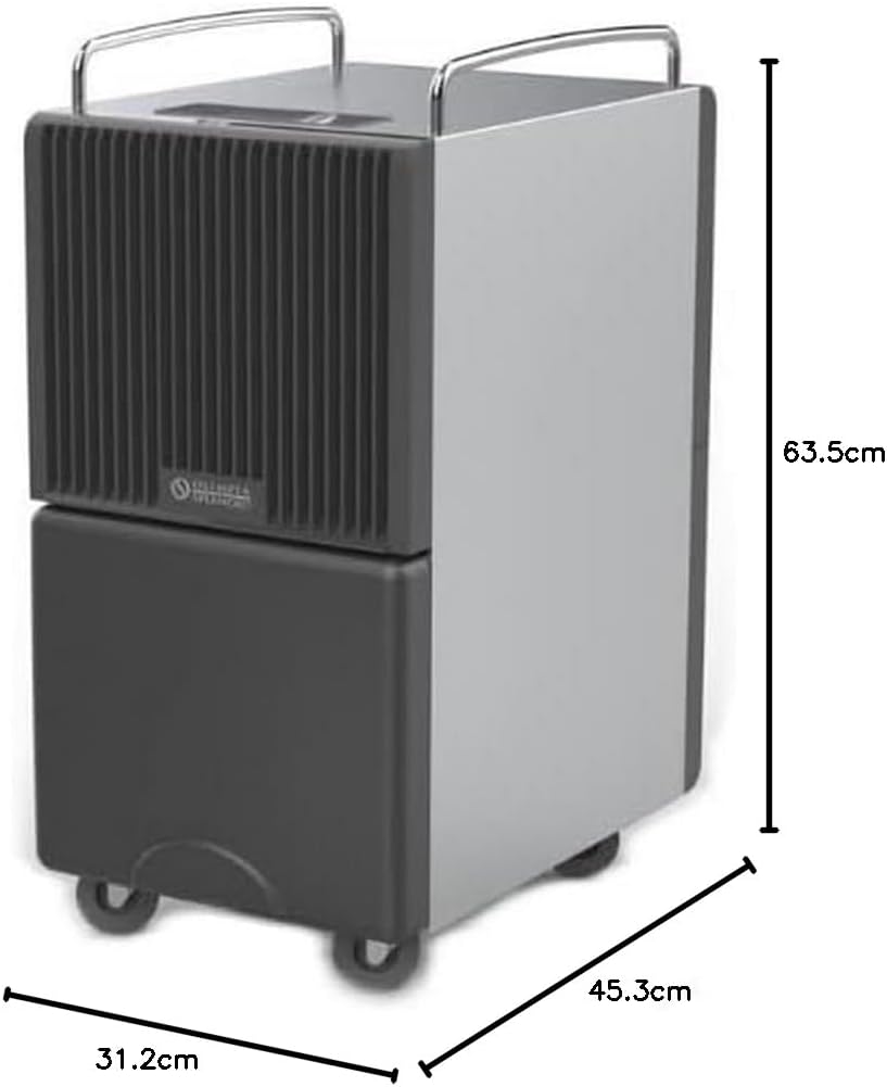 Olimpia Splendid Aquaria S1 24 P 3-i-1 Avfuktare med Pekskärm Visa, Motoriserad Flaxa och Wi-Fi, 24 Liter Kapacitet