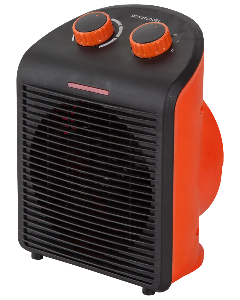 Värmefläkt 2000 W svart och orange