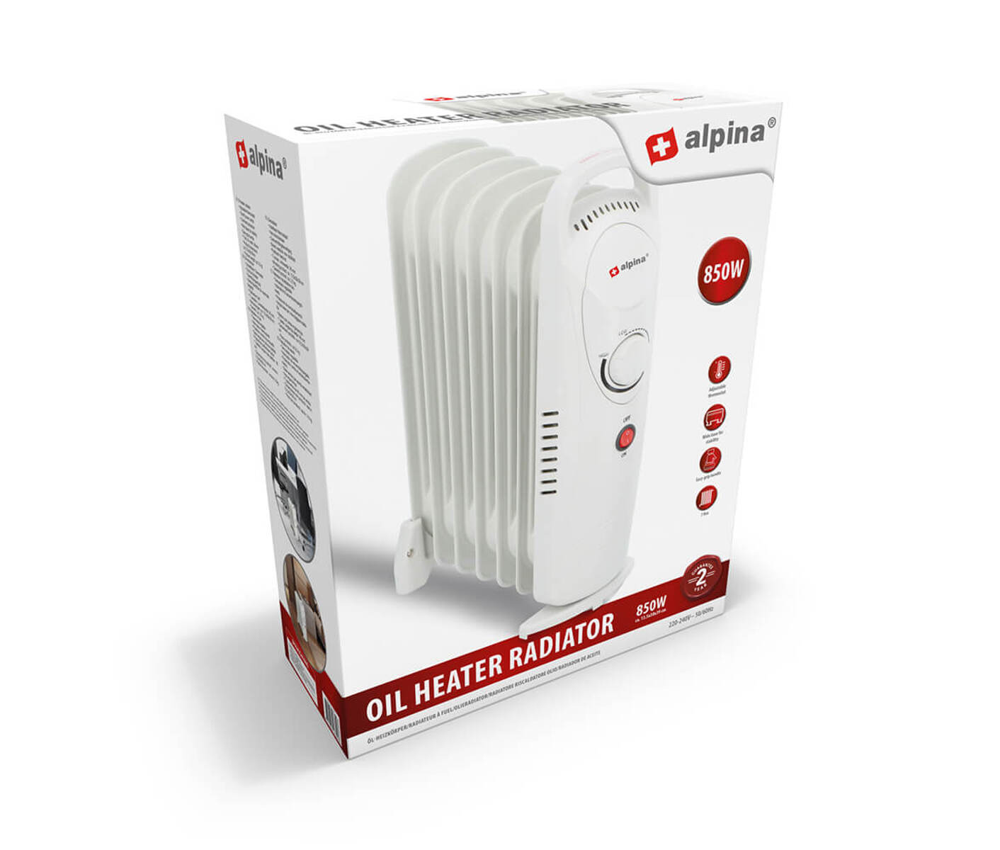 Alpina Olieradiator 850W