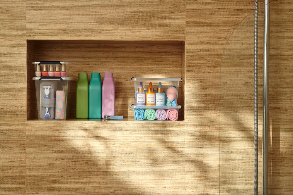 Sänglåda transparent 61 L