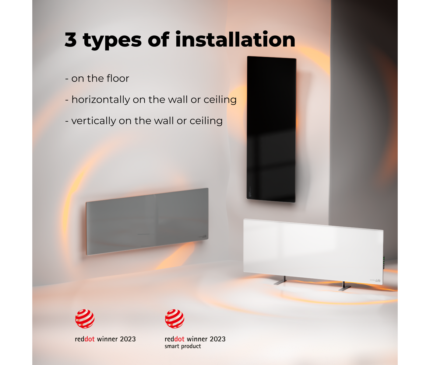 Aeno AENO Smart 700W Infrared  Panel, Grey