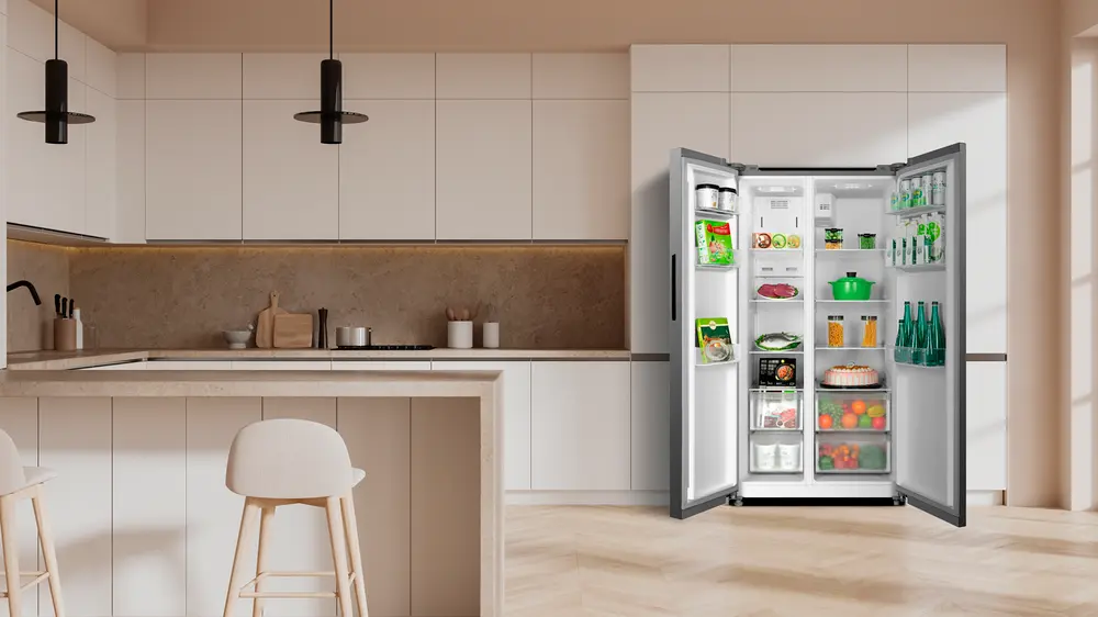 Amerikansk kyl/frys KFA553SSN- stål