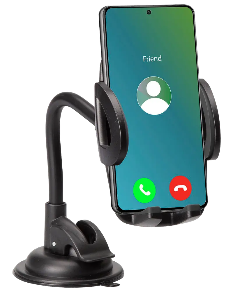 Mobiltelefonhållare med sugpropp för bil