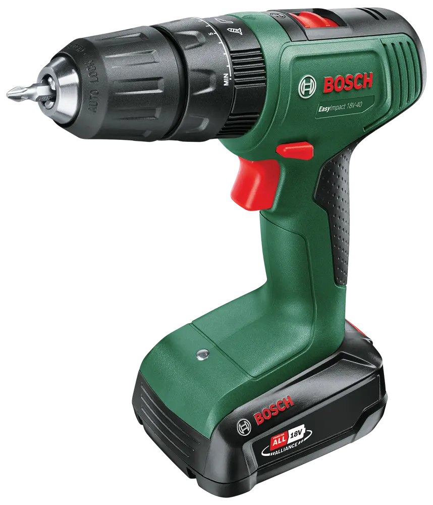 Bosch Slagborr/skruvdragare EasyImpact 18V-40 inkl. batteri
