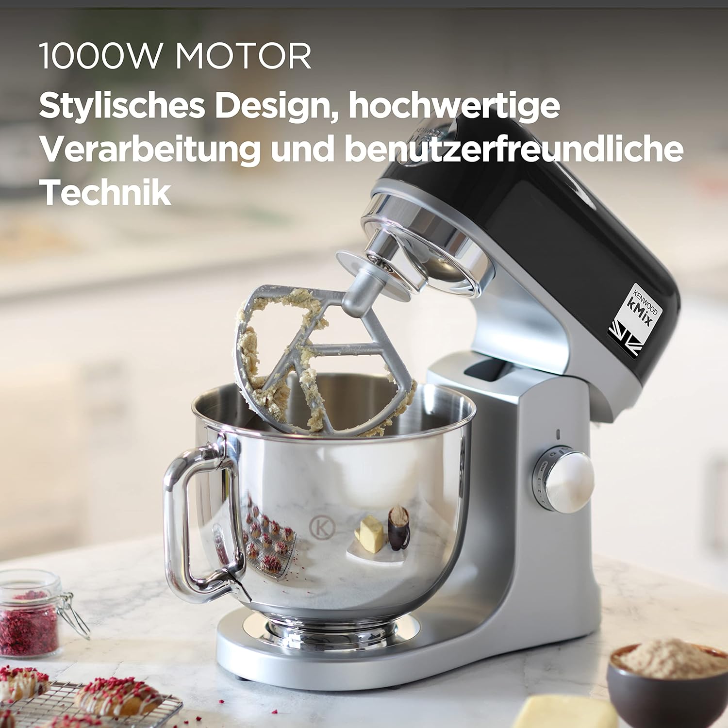kenwood KMX750ARD Matberedare, Röd, Silver, 5 l