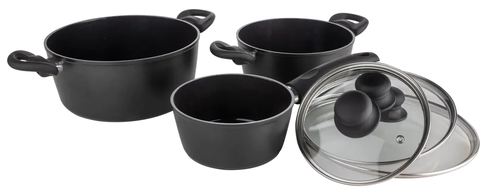 Grytset svart 1,2/2,3/4 L