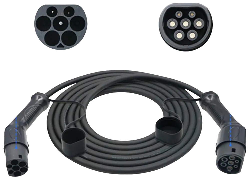 Laddkabel elbil 16A/11kW 5 meter