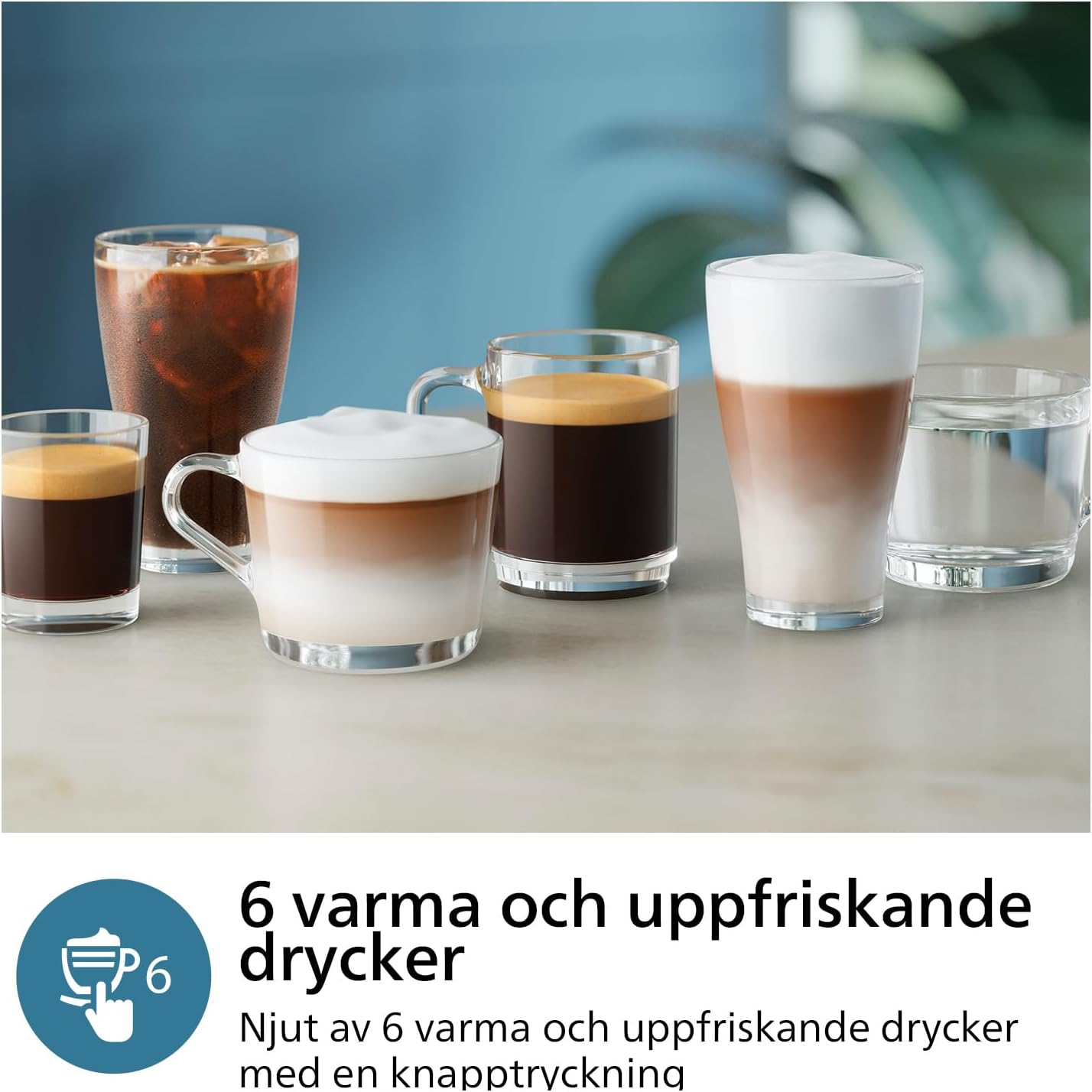 Philips 2200 Series Espresso Machine - Coffee Machine with 12-Step Grinder Setting, Touch Screen, Automatic Descaling, My Coffee Choice and Milk Frother for Cappuccino (EP2220/10)