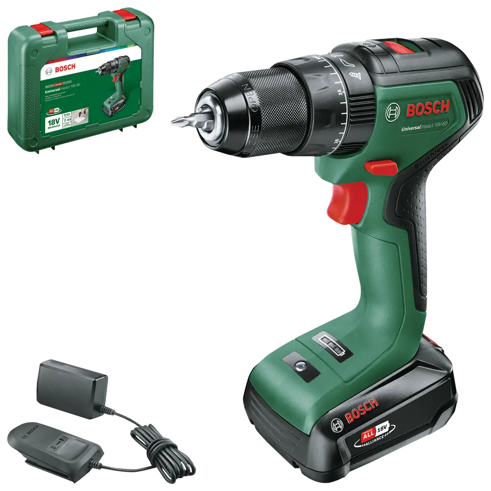 Bosch UniversalImpact 18V slagborrmaskin/skruvdragare inkl. batteri