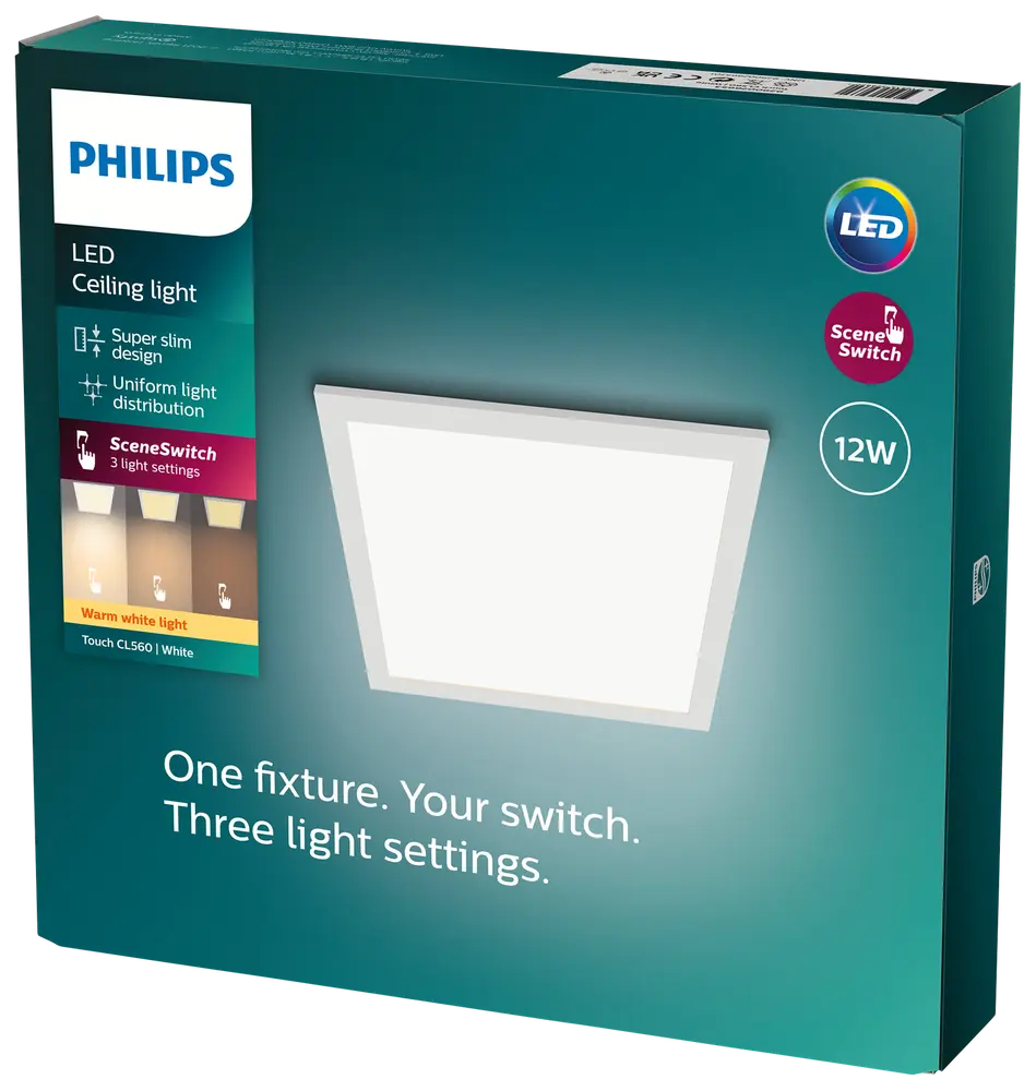 Philips takplafond Slim vit