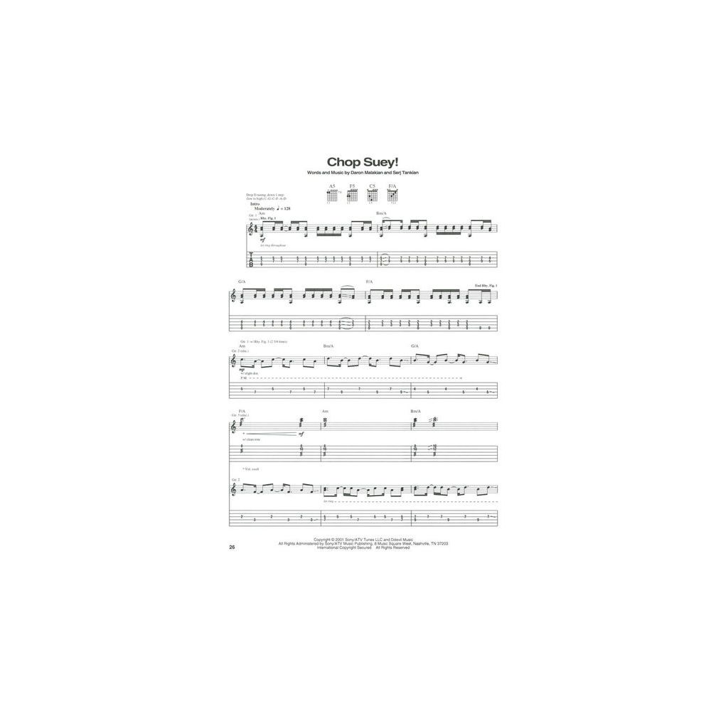 Hal Leonard System Of A Down Toxicity – Thomann Ireland