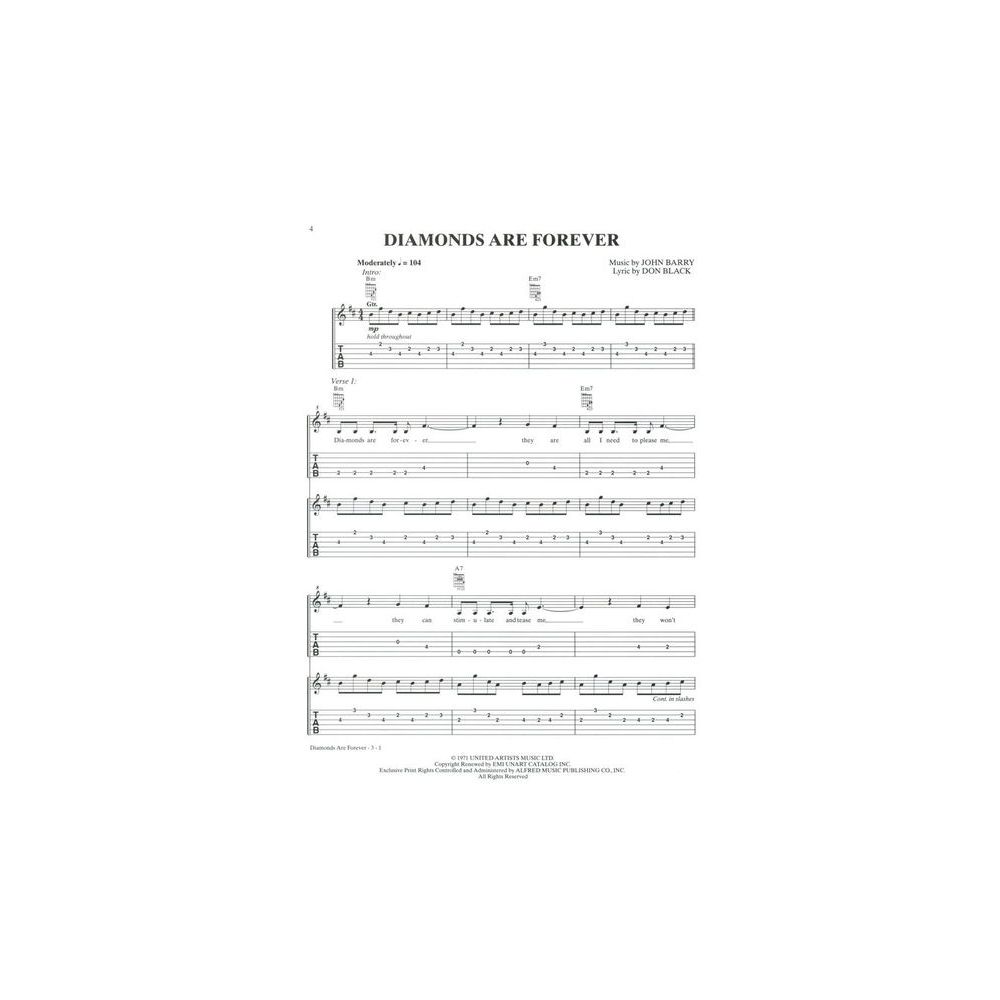 Alfred Music Publishing James Bond Collection Guitar – Thomann Ireland