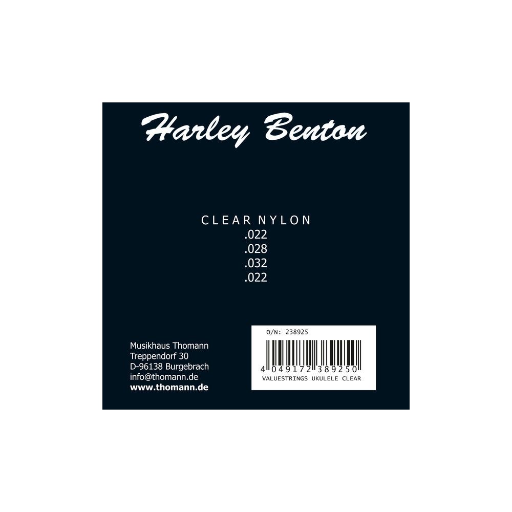 Harley Benton Valuestrings Uke Clear – Thomann Ireland