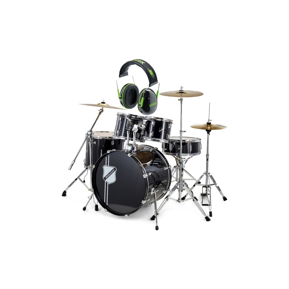Millenium Focus 22 Drum Bundle Black – Thomann Ireland