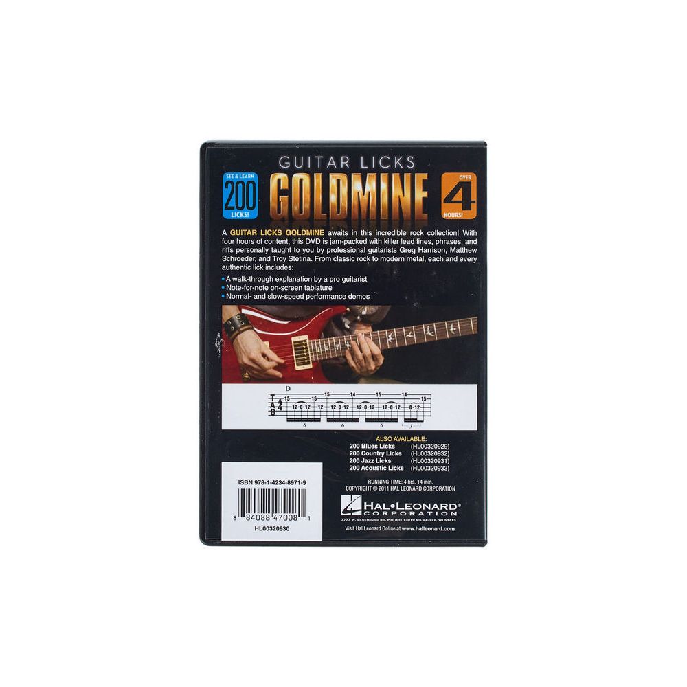 Hal Leonard 200 Rock Licks – Thomann Ireland