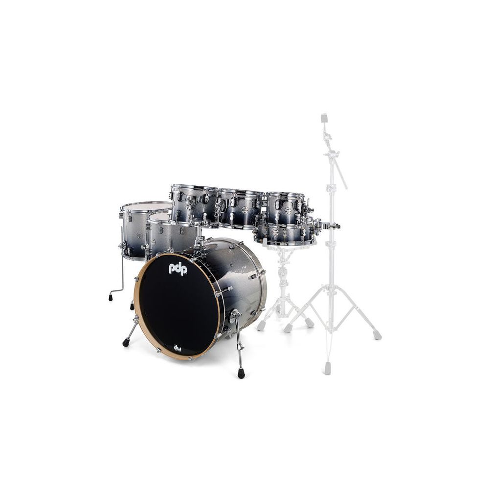 DW PDP CM7 Silver to Black – Thomann Ireland