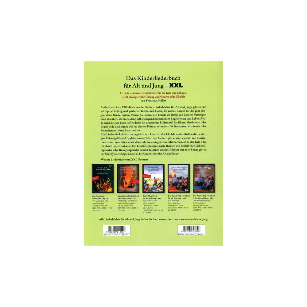 Schott Kinderliederbuch Git/Uku XXL – Thomann Ireland