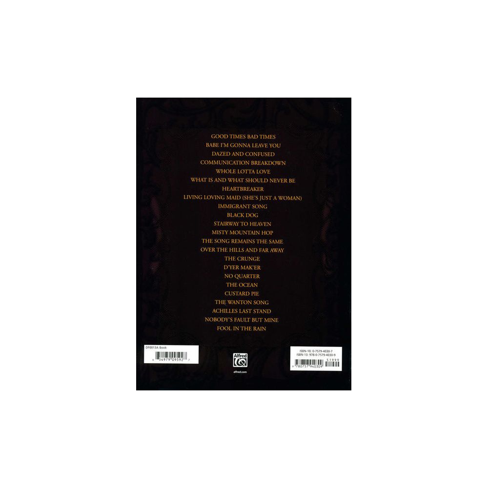 Alfred Music Publishing Drum Techniques Led Zeppelin – Thomann Ireland