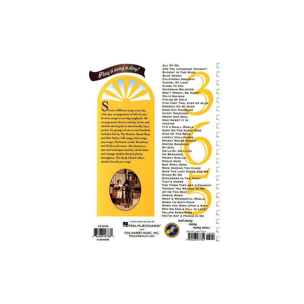 Hal Leonard The Daily Ukulele 365 Songs – Thomann Ireland