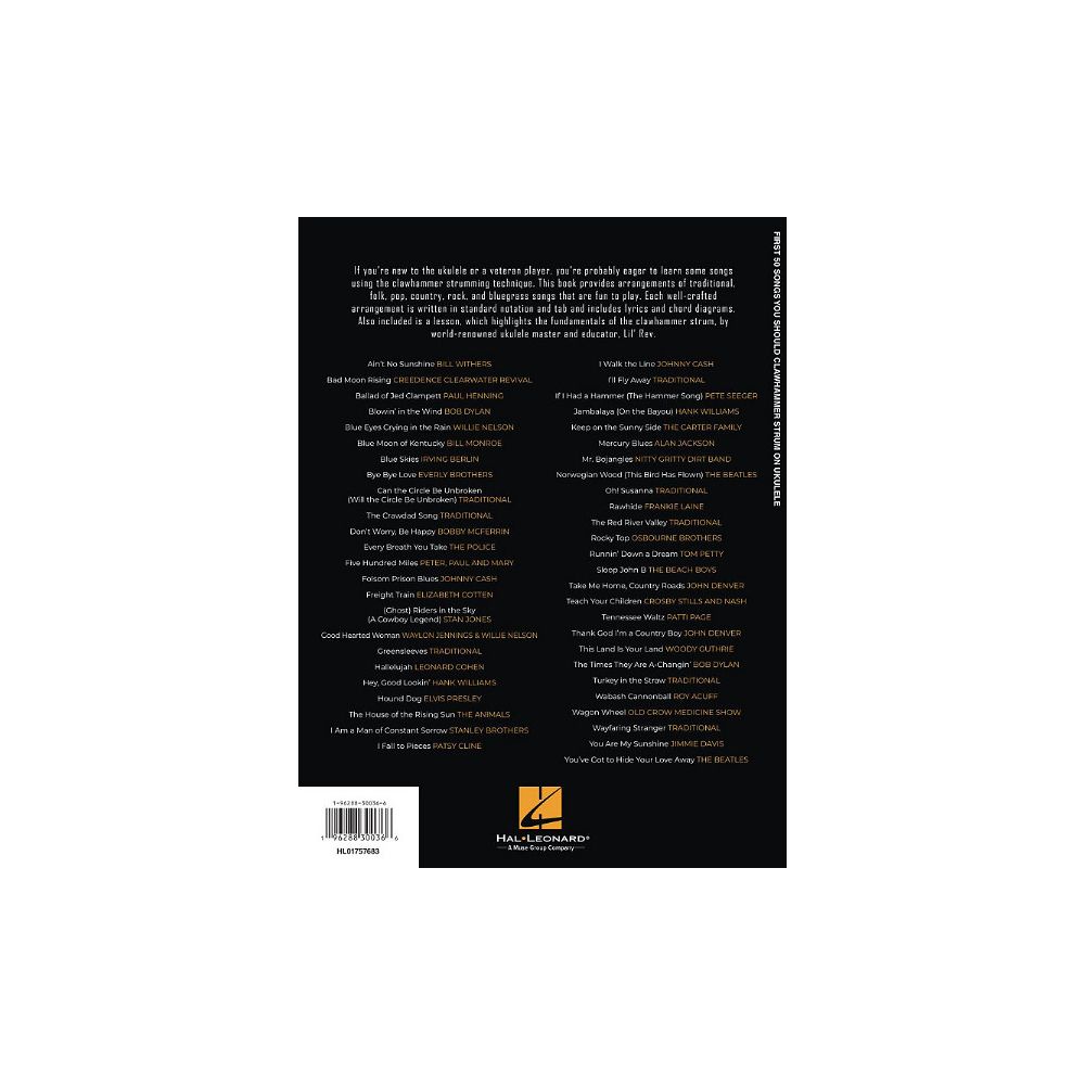 Hal Leonard First 50 Clawhammer Ukulele – Thomann Ireland
