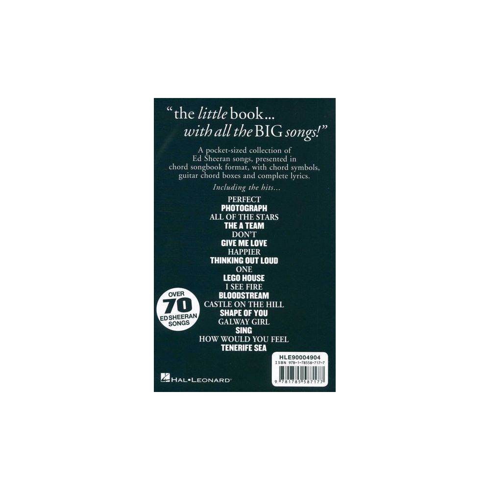 Hal Leonard Little Black Book Ed Sheeran – Thomann Ireland
