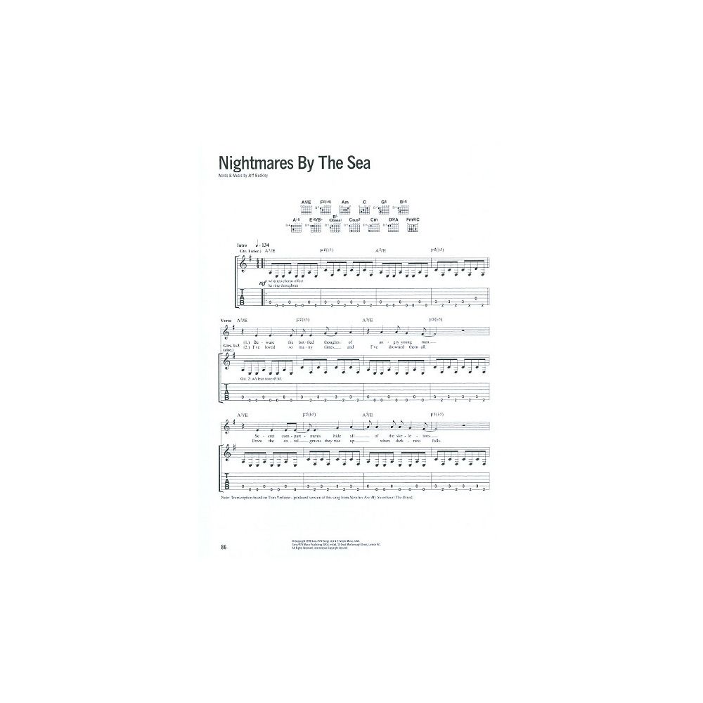 Wise Publications Jeff Buckley Grace – Thomann Ireland