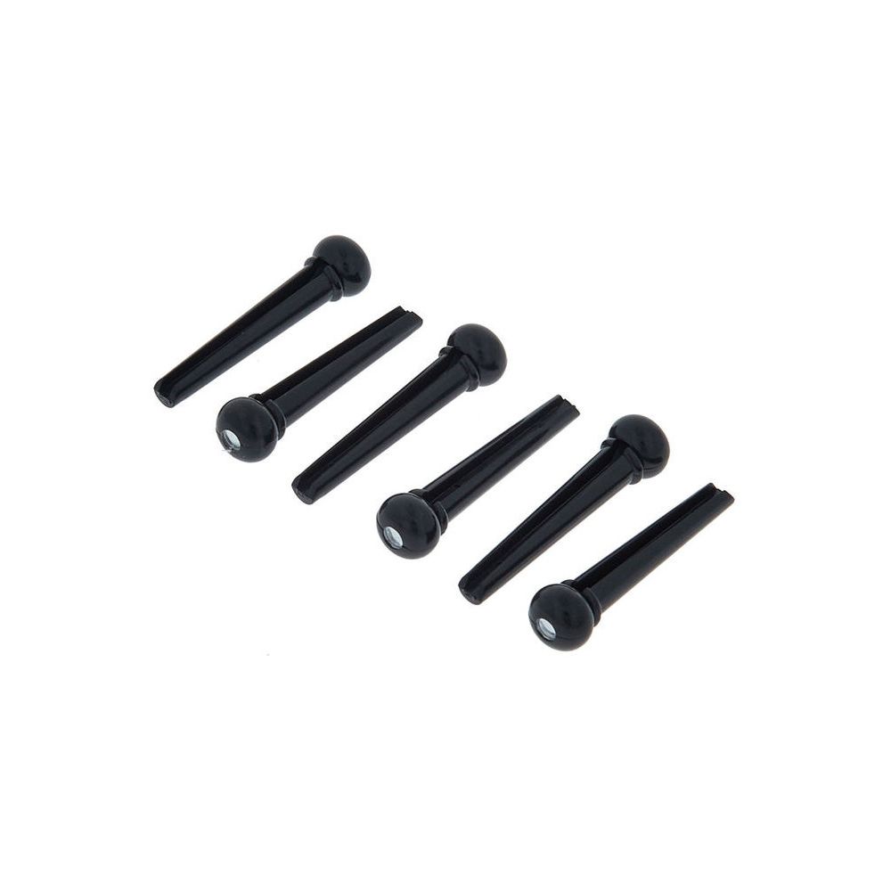 Harley Benton Bridge Pin Set Black Dot – Thomann Ireland